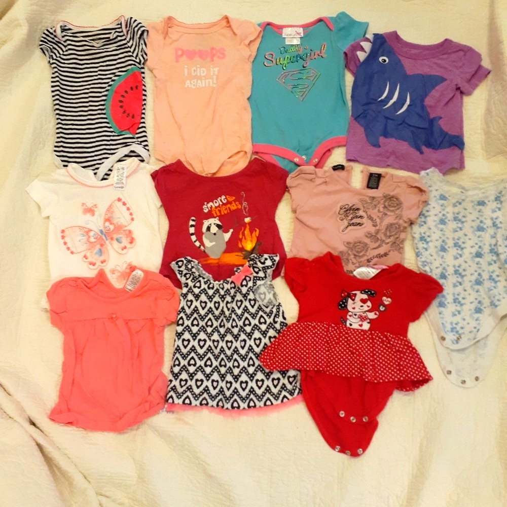 6-12 month girl graphic tee